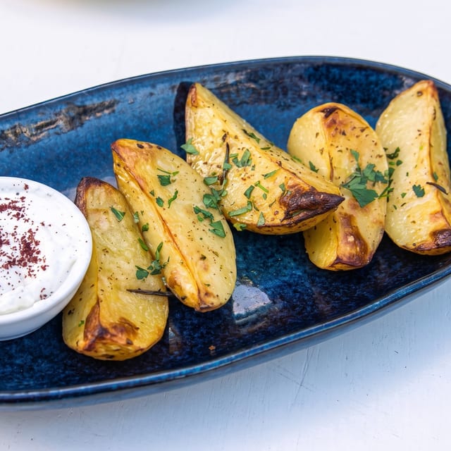 Greek Lemon Potatoes.