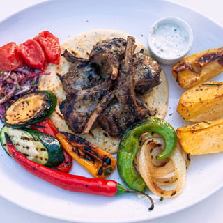 Spring Lamb Chops Platter