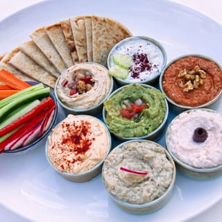 Greek Dip Sampler Platter